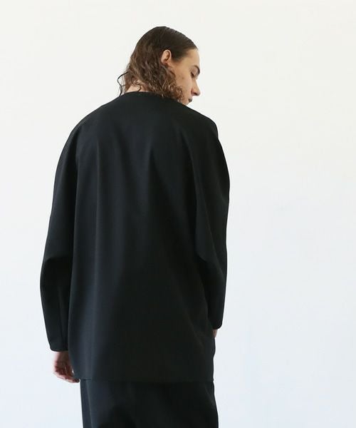 VU.ヴウ.no collar shirt vu-a12-s03[BLACK]