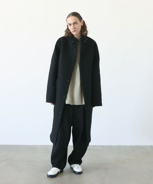 VU.ヴウ.Herringbone quilt coat vu-a12-c14[BLACK]