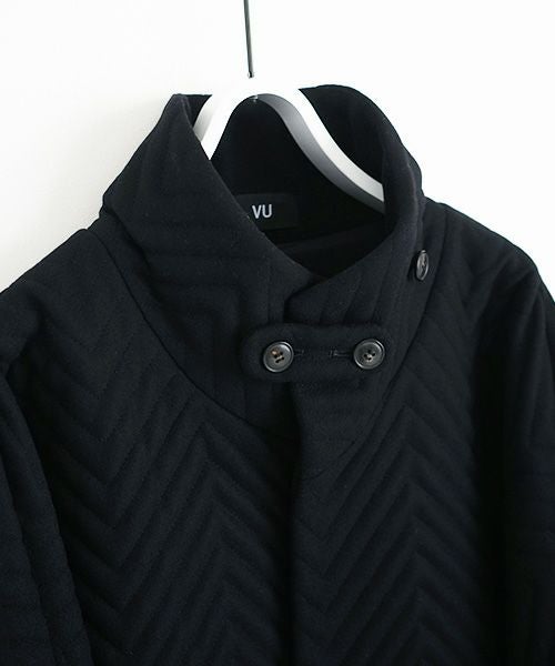 VU.ヴウ.Herringbone quilt coat vu-a12-c14[BLACK]