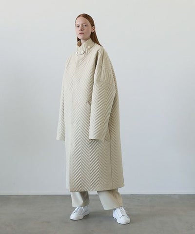 VU.ヴウ.Herringbone quilt coat vu-a12-c14[ICE GRAY]_
