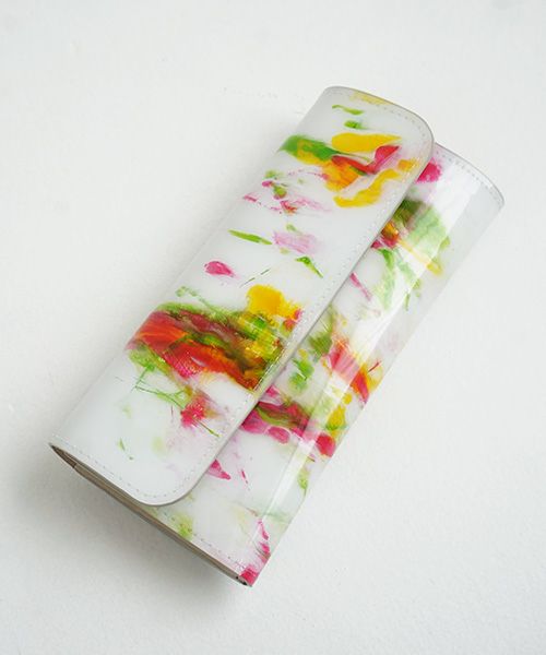 マクロマウロ　ペイントロングウォレット　未使用 macromauro マクロマウロ paint wallet long ペイントウォレットロング