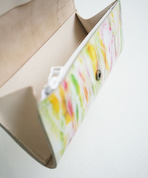 macromauro×Palm maison.マクロマウロ×パームメゾン. Palm maison original paint wallet  long yellow