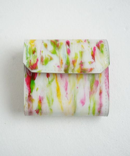 macromauro×Palm maison.マクロマウロ×パームメゾン. Palm maison original paint wallet  P yellow