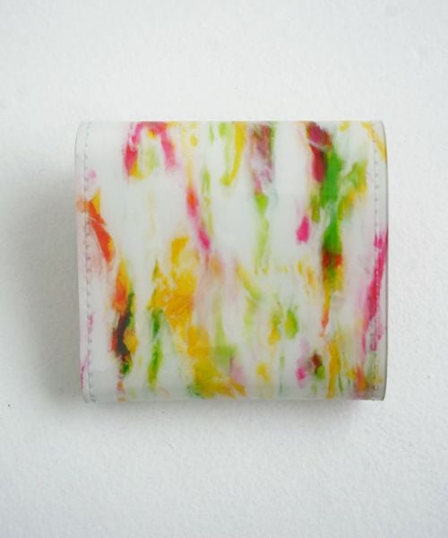 macromauro×Palm maison.マクロマウロ×パームメゾン. Palm maison original paint wallet  P yellow