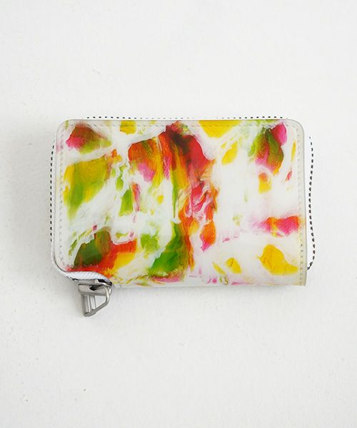 macromauro×Palm maison.マクロマウロ×パームメゾン. Palm maison original paint wallet R pink