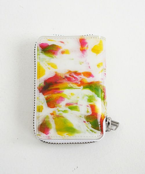 macromauro×Palm maison.マクロマウロ×パームメゾン. Palm maison original paint wallet R pink