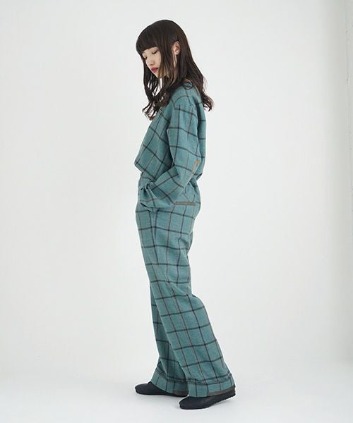 ohta.オオタ.check wide pants [st-29C]