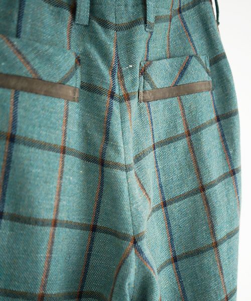 ohta.オオタ.check wide pants [st-29C]