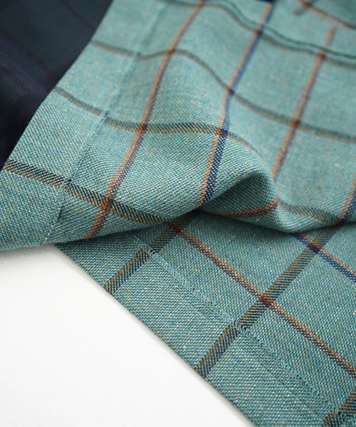 ohta.オオタ.navy chesk skirt [sk-14C]