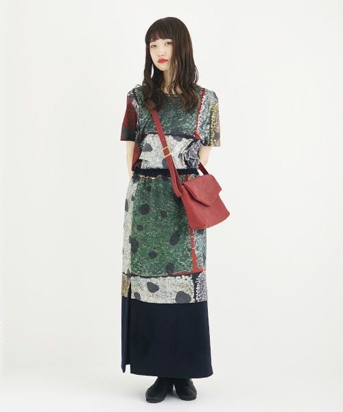 ohta.オオタ.burgundy letter bag [ac-20R7]