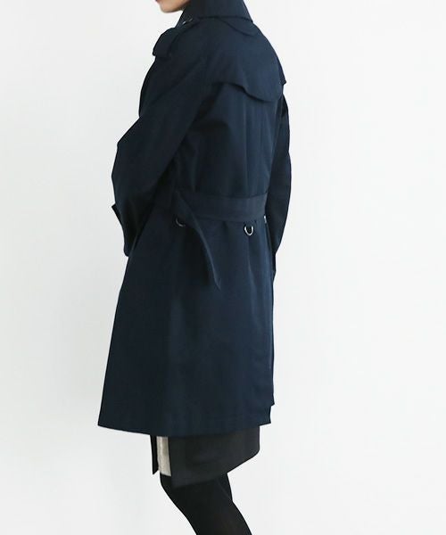 SWANLAKE スワンレイク Plain trench coat with liner[CO-765/NAVY]