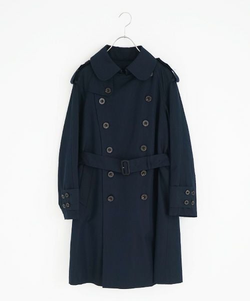 SWANLAKE スワンレイク.Plain trench coat with liner[CO-765/NAVY]
