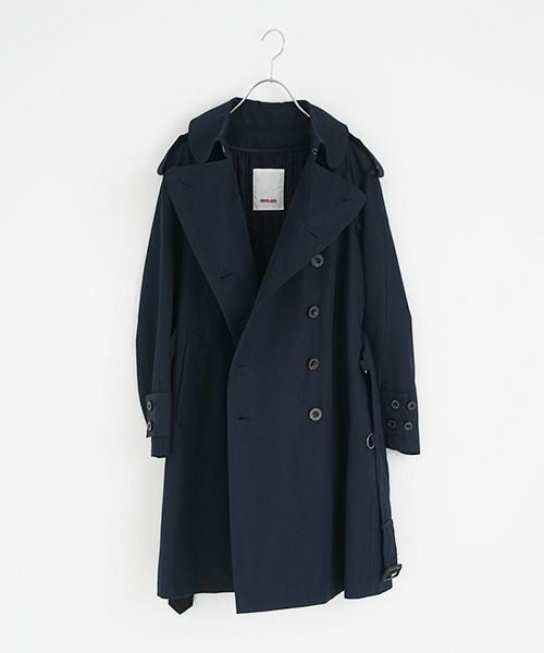 SWANLAKE スワンレイク Plain trench coat with liner[CO-765/NAVY]