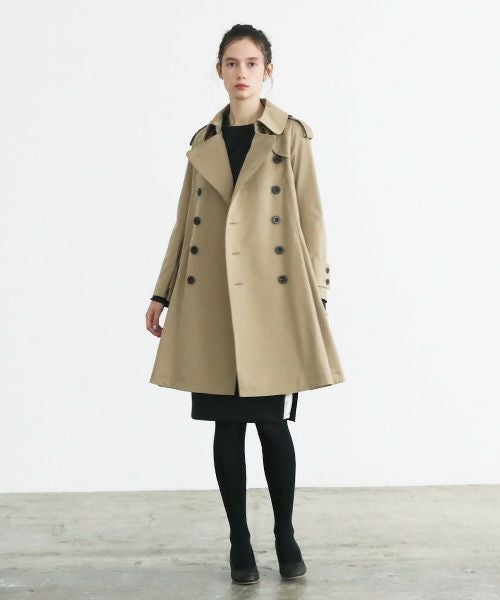 SWANLAKE スワンレイク.Circular trench coat[CO-734/BEIGE]