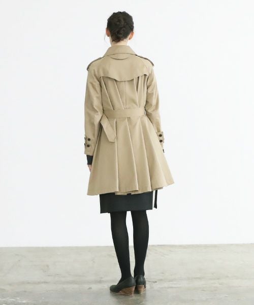 SWANLAKE スワンレイク Circular trench coat[CO-734/BEIGE]
