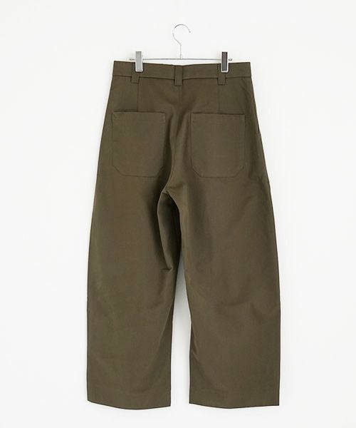 STUDIONICHOLSON スタジオニコルソン.VOLUME PLEAT PANTS[SNM-351/ARMY GREEN]
