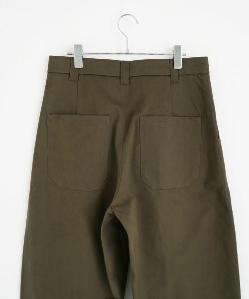 STUDIONICHOLSON スタジオニコルソン.VOLUME PLEAT PANTS[SNM-351/ARMY GREEN]