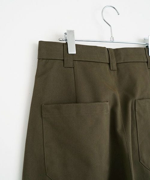 STUDIONICHOLSON スタジオニコルソン.VOLUME PLEAT PANTS[SNM-351/ARMY GREEN]