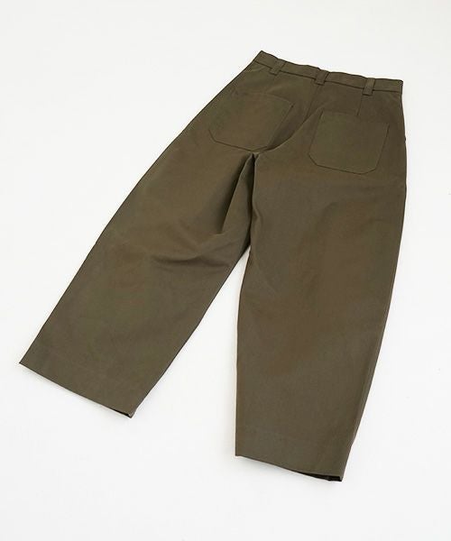 STUDIONICHOLSON スタジオニコルソン.VOLUME PLEAT PANTS[SNM-351/ARMY GREEN]