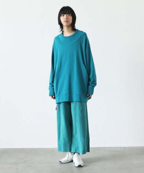 VUy.ヴウワイ.pullover sweat vuy-s22-k05[GREEN BLUE]_