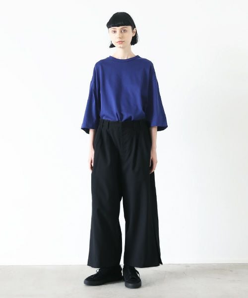VUy.ヴウワイ.box slit pants vuy-s23-p02[BLACK]_