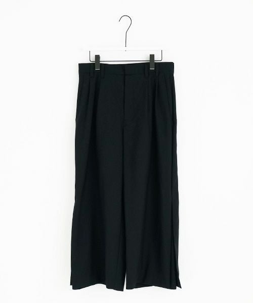 VUy.ヴウワイ.box slit pants vuy-s23-p02[BLACK]_
