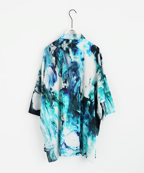VUy.ヴウワイ.感覚ピエロ×macromauro×VUy .original dolman shirt vuy-s22-os05[PAINT BLUE]_