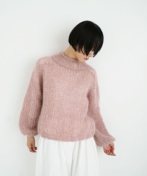 Maiami/マイアミ.Mohair New Pullover.[MMO23110/Antique Pink]