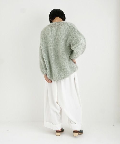 Maiami/マイアミ.Mohair Big Cardigan.[MMO23280/Sage]