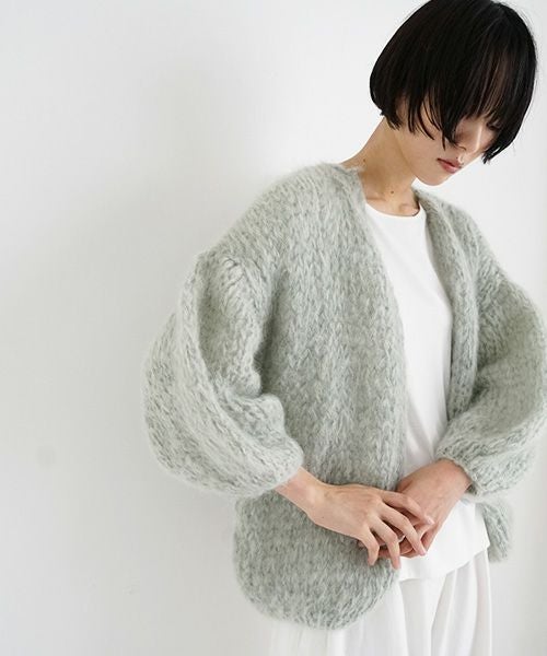 Maiami/マイアミ Mohair Big Cardigan [MMO23280/Sage]
