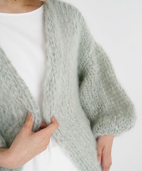 Maiami/マイアミ Mohair Big Cardigan [MMO23280/Sage]