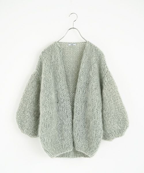 Maiami/マイアミ.Mohair Big Cardigan.[MMO23280/Sage]