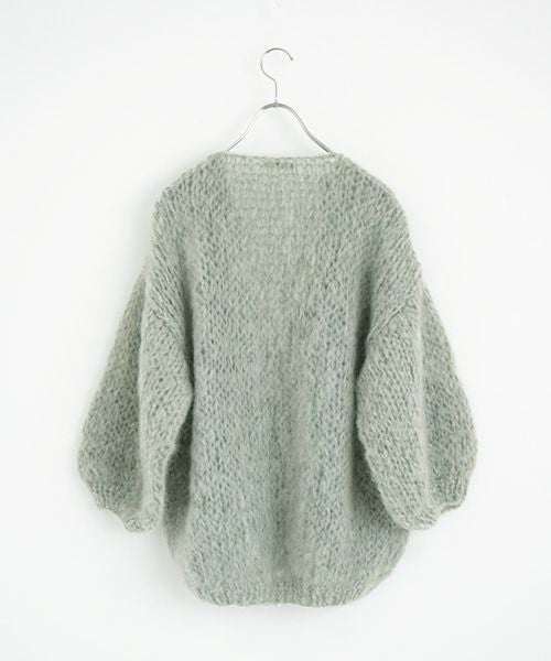 Maiami/マイアミ.Mohair Big Cardigan.[MMO23280/Sage]