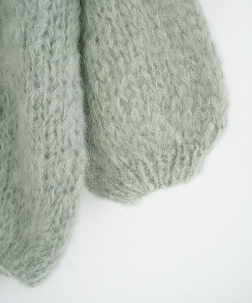 Maiami/マイアミ.Mohair Big Cardigan.[MMO23280/Sage]
