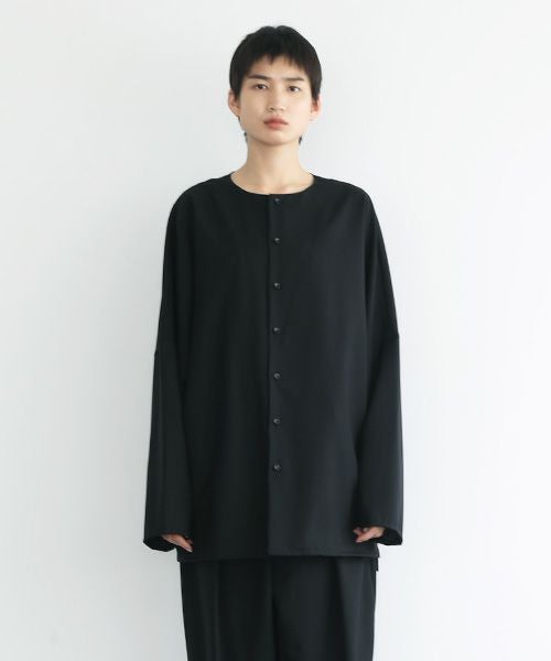 VU.ヴウ.no collar shirt vu-s22-s03[BLACK]_