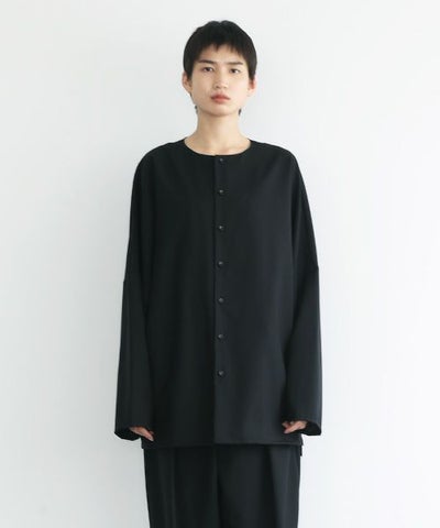 VU.ヴウ.no collar shirt vu-s22-s03[BLACK]_
