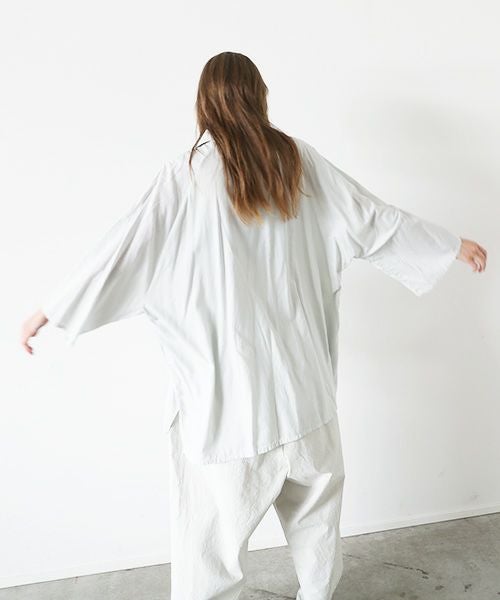 VU.ヴウ.asymmetry shirt vu-s22-s04[CHALK]