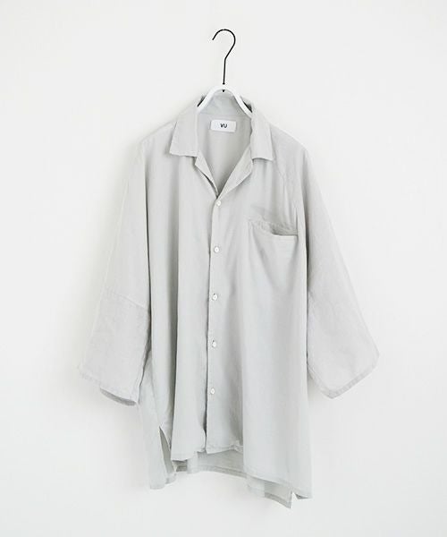 VU.ヴウ.asymmetry shirt vu-s22-s04[CHALK]
