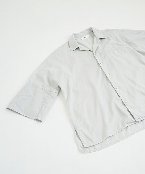 VU.ヴウ.asymmetry shirt vu-s22-s04[CHALK]