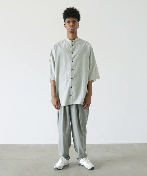 VU.ヴウ.stand collar shirt vu-s22-s06[GREEN GRAY]_