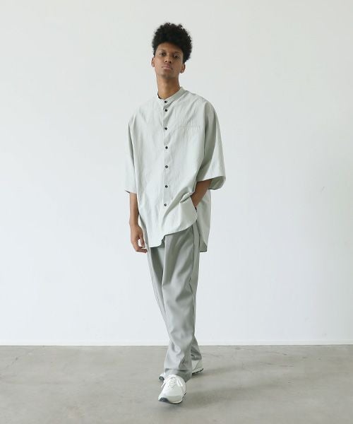 VU.ヴウ.stand collar shirt vu-s22-s06[GREEN GRAY]_
