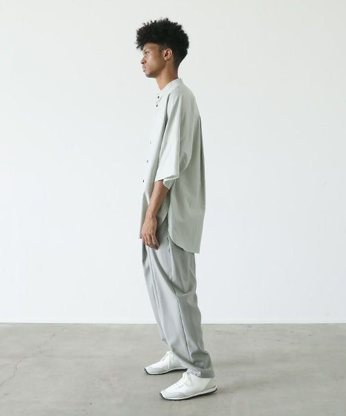 VU.ヴウ.stand collar shirt vu-s22-s06[GREEN GRAY]_