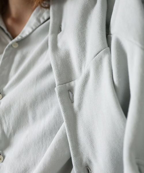 VU.ヴウ.dyed hoody vu-s22-t11[CHALK]:s_