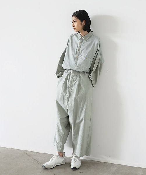 VU.ヴウ.wide silhouette pants vu-s22-p14[GREEN GRAY]