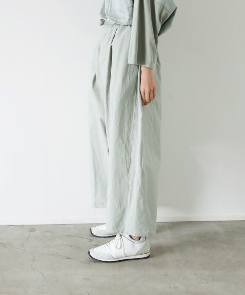 VU.ヴウ.wide silhouette pants vu-s22-p14[GREEN GRAY]