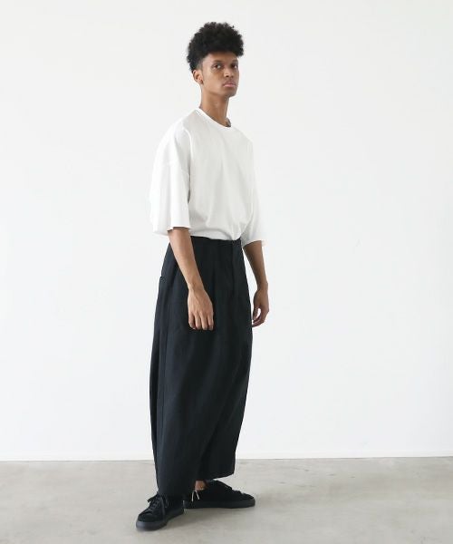 VU.ヴウ.wide silhouette pants vu-s22-p14[SUMI BLACK]:s