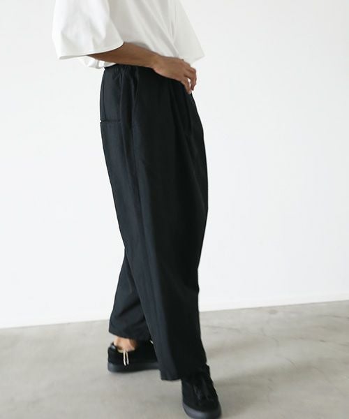 VU.ヴウ.wide silhouette pants vu-s22-p14[SUMI BLACK]:s