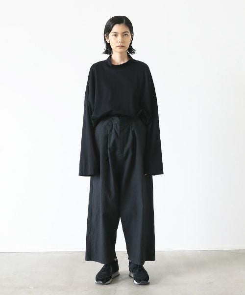 VU.ヴウ.wide silhouette pants vu-s22-p14[SUMI BLACK]:s