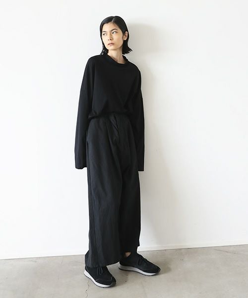 VU.ヴウ.wide silhouette pants vu-s22-p14[SUMI BLACK]:s