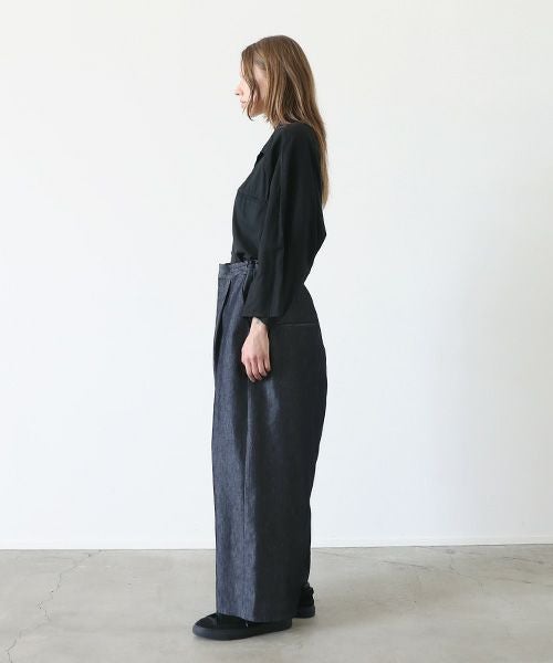 VU.ヴウ.wide silhouette pants vu-s22-p14[DEEP BLUE]:s_